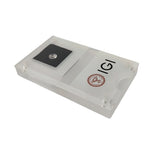 présentation bijoux support velours acrylique transparent moderne minimaliste adhésif diamant blanc