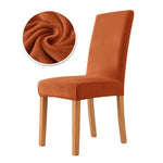 housse chaise velours élastique moderne beige clair protection mariage salle manger plage fauteuil