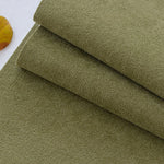 serviettes velours polyester imperméable moderne blanc beige vert gris bleu uni respectueux environnement