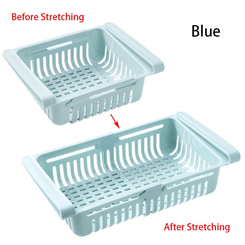 boîtes rangement réfrigérateur moderne rose bleu blanc perforées respectueuses environnement pliables clips poignées