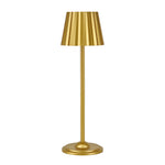 lampe table dorée plissée moderne batterie led rechargeable 5v cem rohs