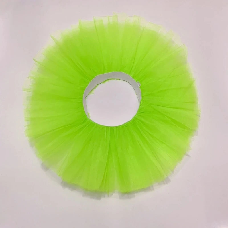 Jupe tutu tulle opaque classique multicolore adulte princesse plissée mini dài dessus genou