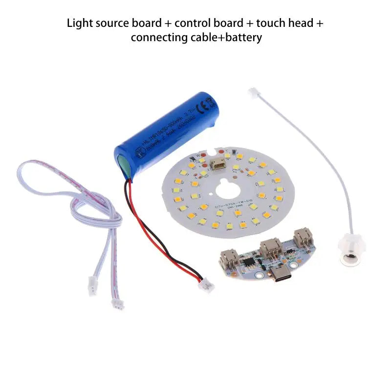 kit led blanc jaune bleu moderne rechargeable cable carte electronique