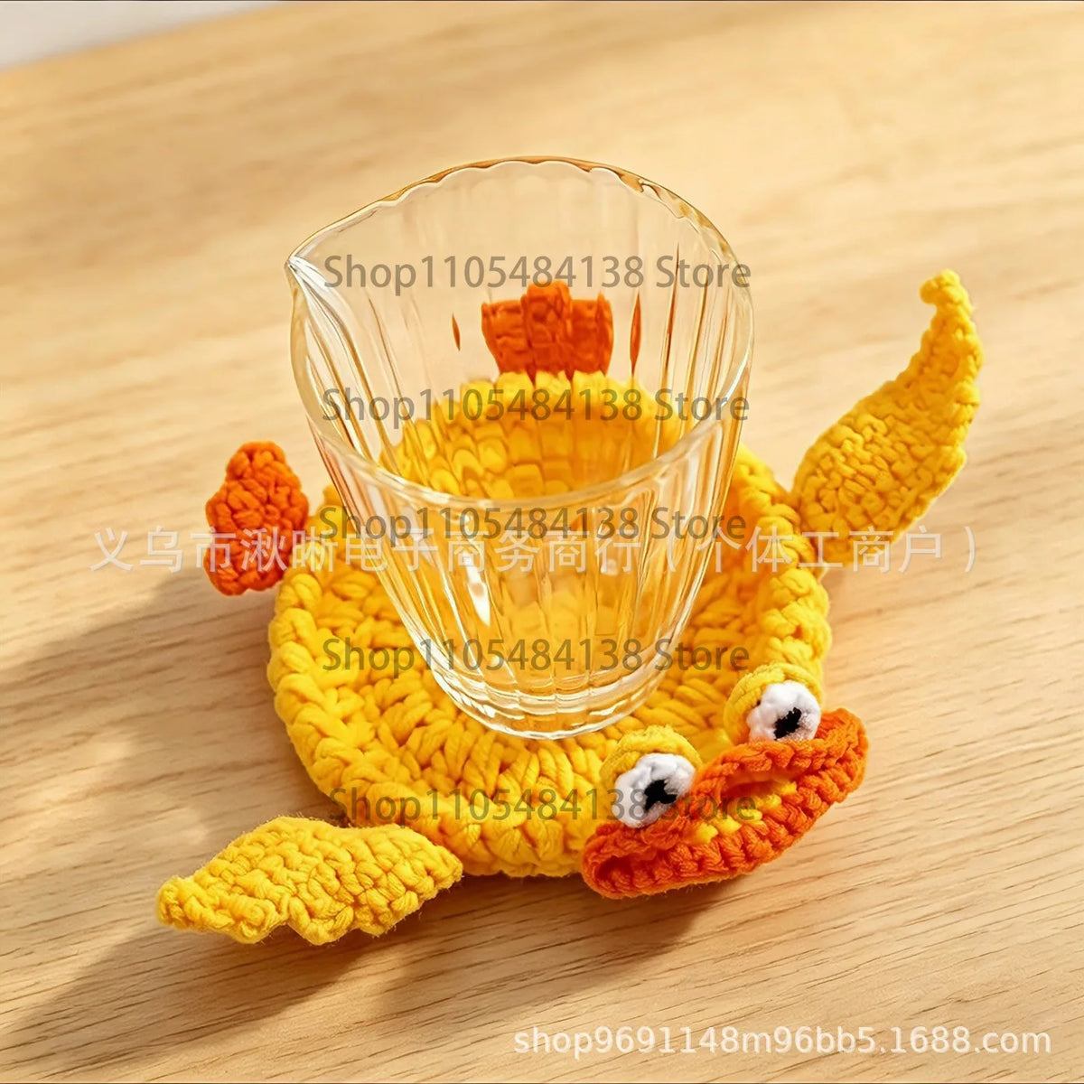 coasters crochetés motif animaux multicolores créatifs respectueux environnement tapis coussinets moderne