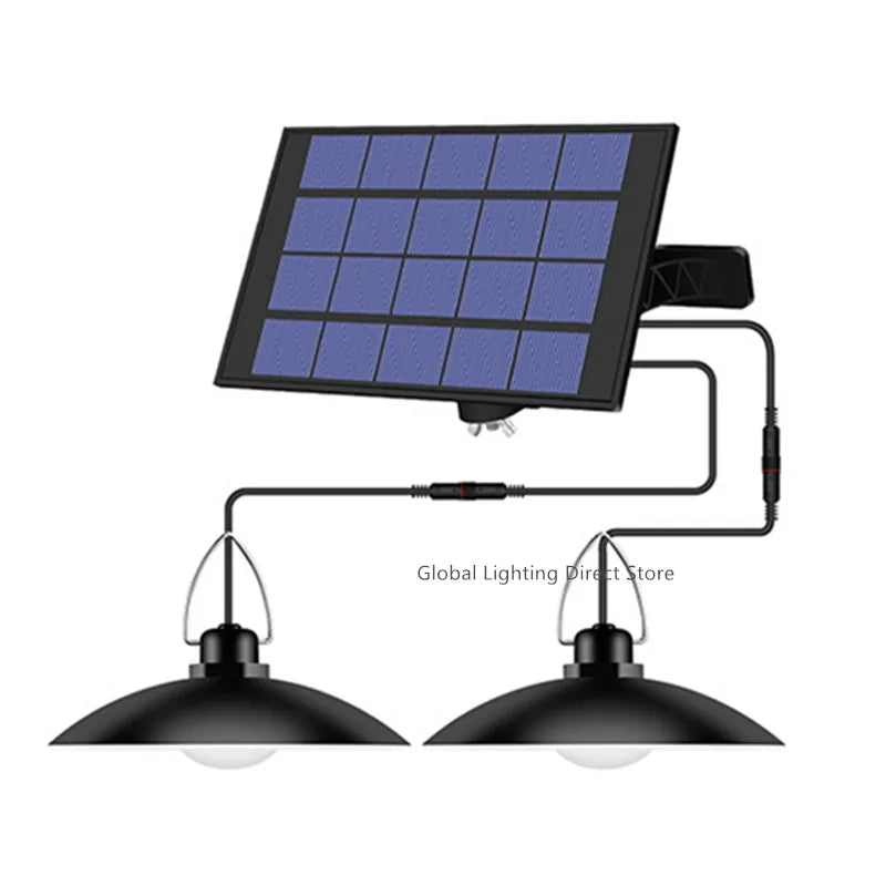 lampe solaire extérieure moderne étanche noir contrôleur télécommande fixations