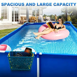 organisateur piscine suspendu bleu perforations feuilles étoiles ventouses crochets transport articles divers moderne