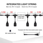chaîne lumineuse noire led transparente moderne 10 20 lampes clips étanches camping mariage