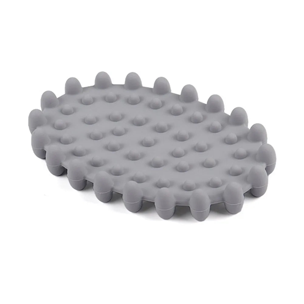supports savon moderne boîtes savon antidérapants texturés bleu gris beige egouttoirs salles bain cuisine