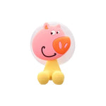 porte brosses dents ventouse animaux personnages cartoon enfant chat souris lapin abeille bleu rose