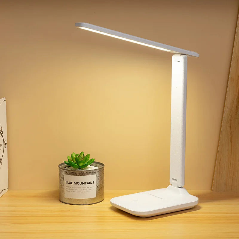 lampe blanc moderne minimaliste led tactile réglable charge usb veilleuse abs