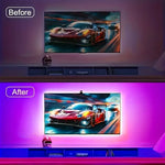 ruban led multicolore moderne clips télécommande application mobile synchronisation musicaleRGBO