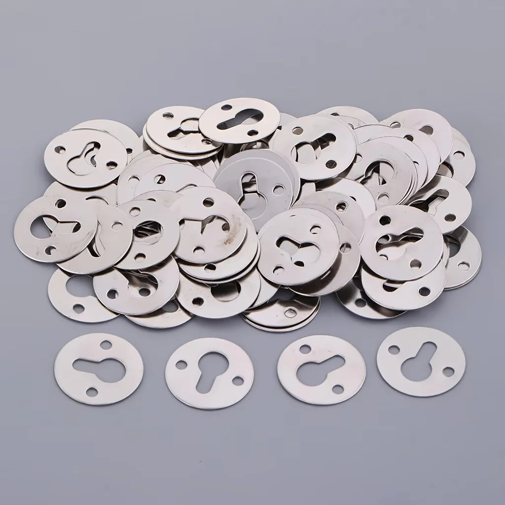 crochets ronds métalliques 25mm industriels supports muraux photos meubles 60pcs fixations utilitaires