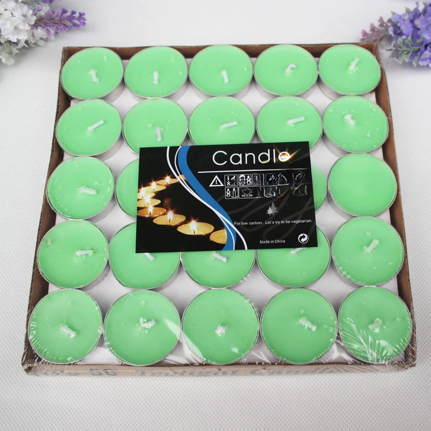 bougies chauffe plat parfumées bleu rouge blanc rose jaune vert violet simples sans fumée