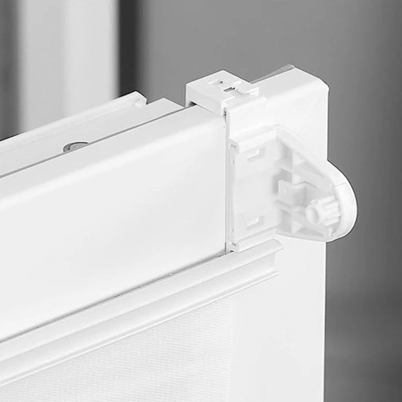 rideaux plissés blanc vert moderne supports adhésifs plastique set 8pcs texture chanvre