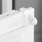 rideaux plissés blanc vert moderne supports adhésifs plastique set 8pcs texture chanvre
