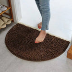 tapis bain demi circulaire chenille douce animaux compagnie salle bain moderne