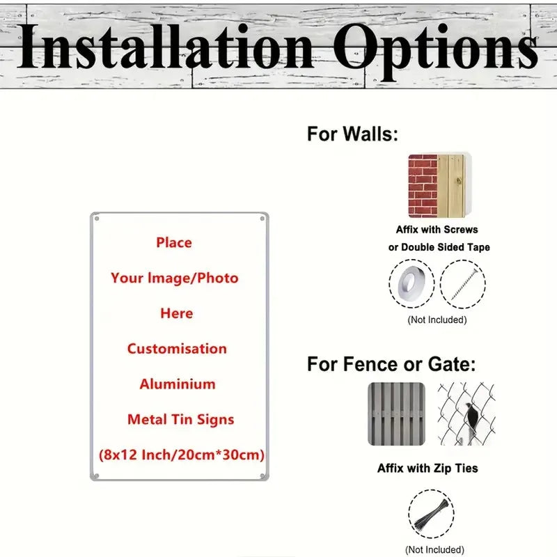 panneau publicitaire personnalisable blanc moderne rectangle 20x30cm opacité