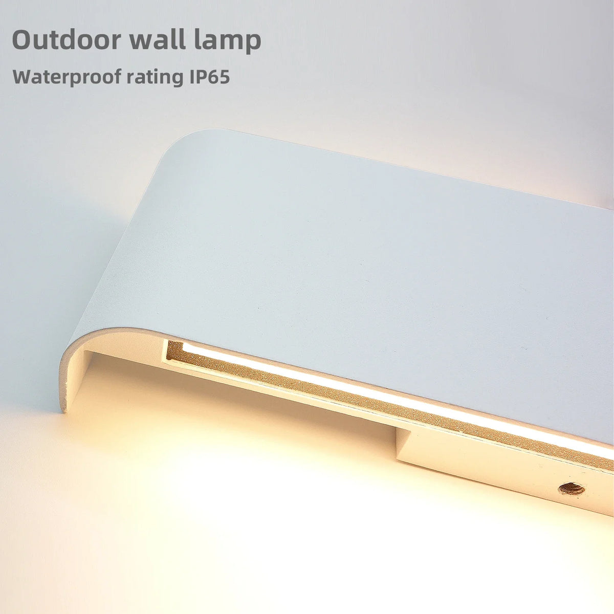 lampe murale extérieure moderne blanc 30cm 40cm ip65 étanche verre teinté 249 2000lm 90