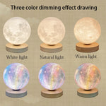 lampe table moderne lune texture marbrée blanc beige 12cm 15cm 18cm