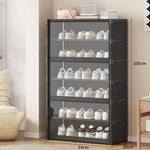 organisateur chaussures noir moderne meuble salon rangement tapis tabouret plante tablette amovible