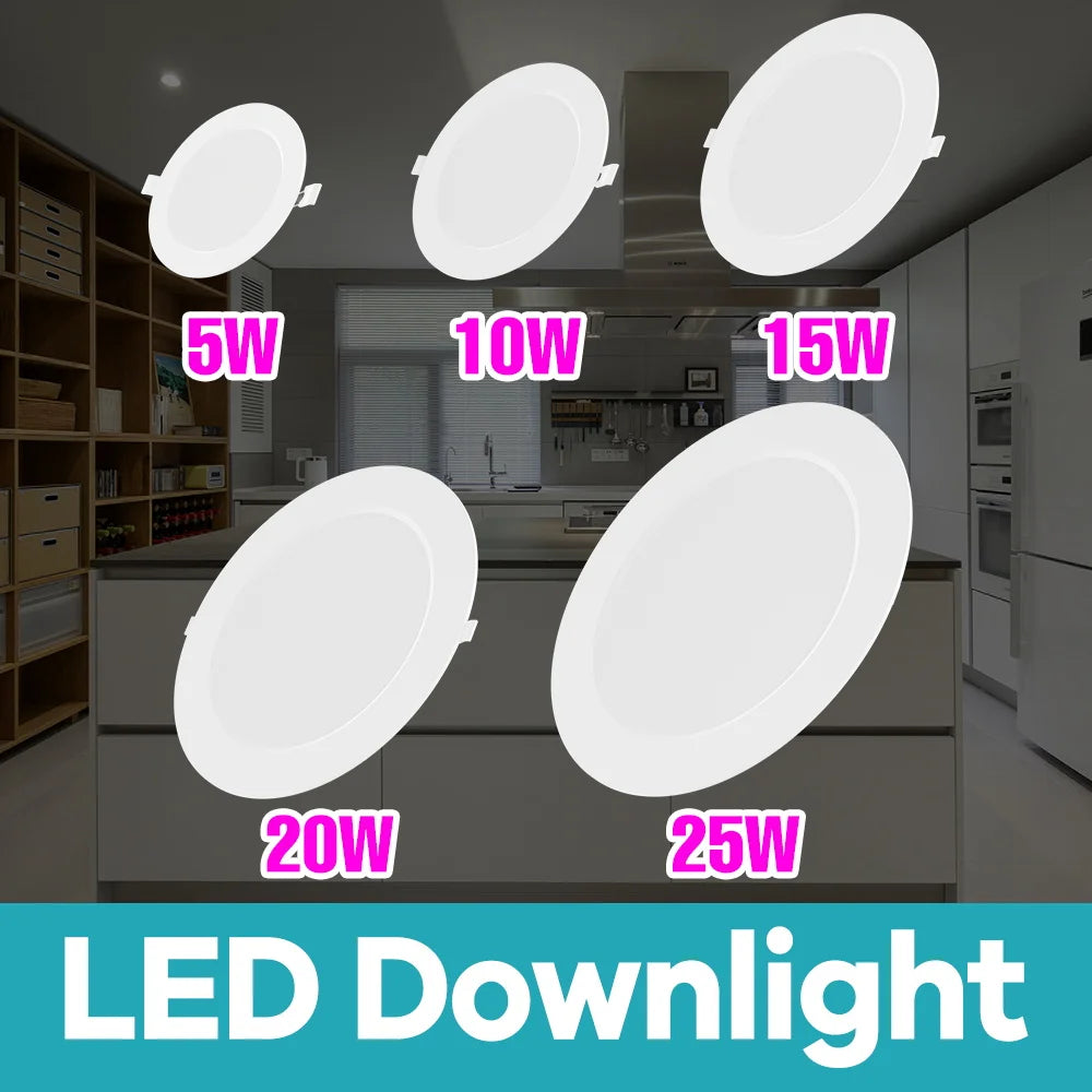spots led downlight blanc moderne encastrables 220v 5w 10w 15w 20w 25w led haute