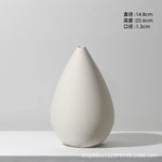vases céramique blancs rayures horizontales modernes fleurs artificielles
