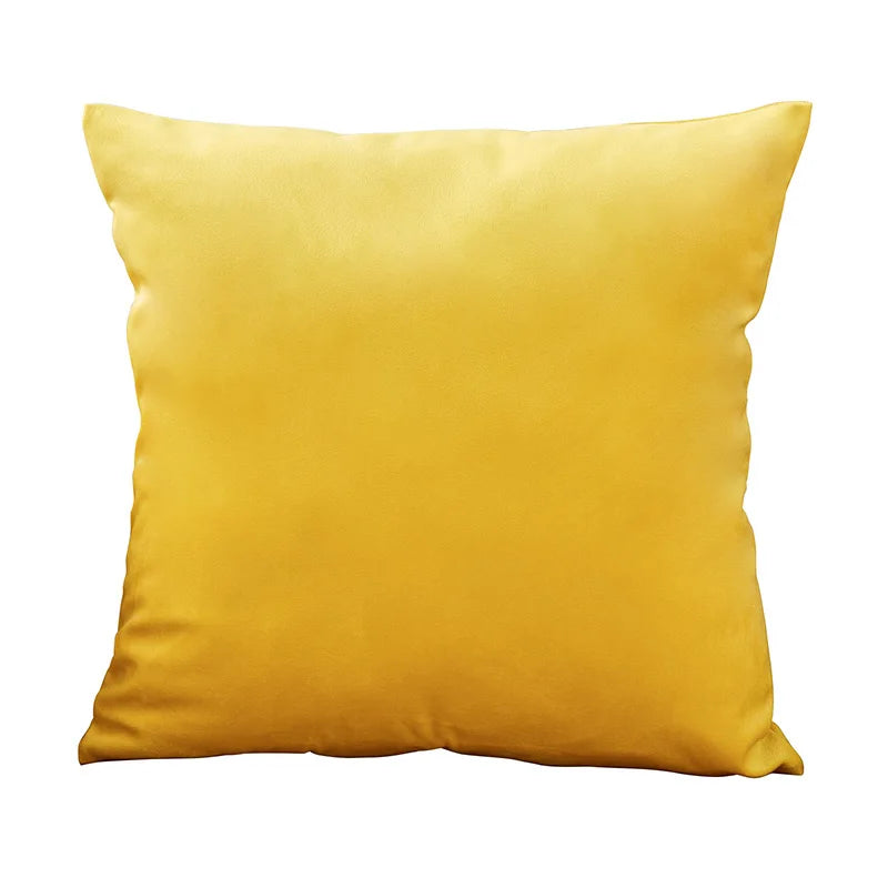coussin velours orange moderne opacité 45x45cm 50x50cm décoration intérieure sofa chaise voiture