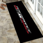 tapis sol antidérapant polyester moderne logo performance classics noir