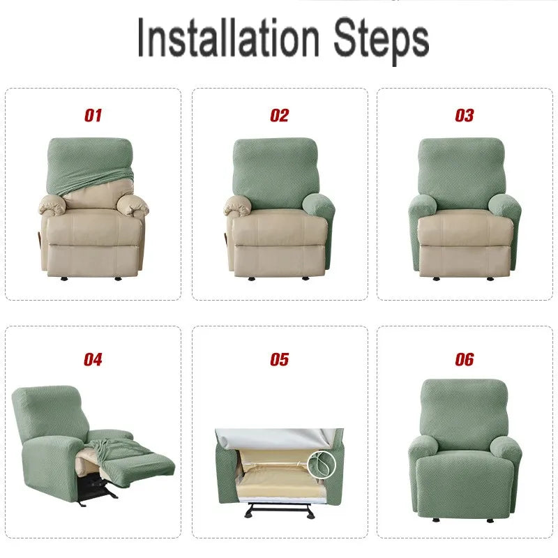 housses fauteuil gris tissu jacquard moderne élastique accueil pièces