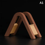 support serviettes bois marron clair rayures horizontales moderne adhésif cuisine maison bar