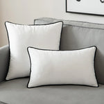 taies d'oreiller jacquard zèbres noires blanches moderne 100 polyester 50x50cm 45x45cm 30x50cm zipper decoration