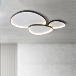 plafonnier led moderne blanc rond lumineux intérieur salon chambre salle manger