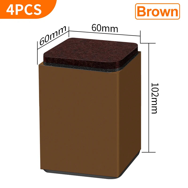 support meubles acier noir protecteur sol anti rayure adhésif 3m