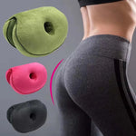 coussin donut mousse mémoire forme confortable ergonomique uni vert rose violet bleu