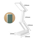 lampe table pliable moderne blanc plissé led rechargeable port usb.toucher interrupteur