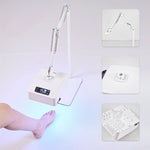 lampe led uv rechargeable ongles pieds moderne écran digital blanc interrupteur