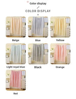 serviette bain coton polyester 100x180cm rayées franges moderne absorbante plage voyage
