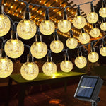 guirlande solaire lumineuse translucides modes éclairage moderne clips autoinstallation led