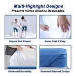 supports drap blancs modernes clips anti dérapants 500 pièces lit familial sécurité maison