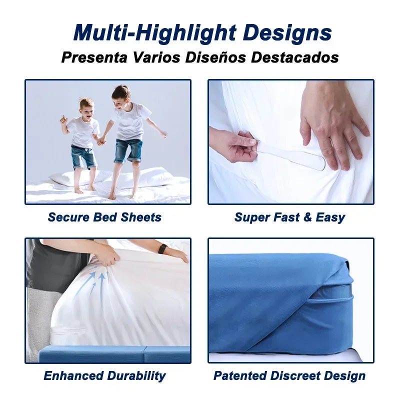 supports drap blancs modernes clips anti dérapants 500 pièces lit familial sécurité maison