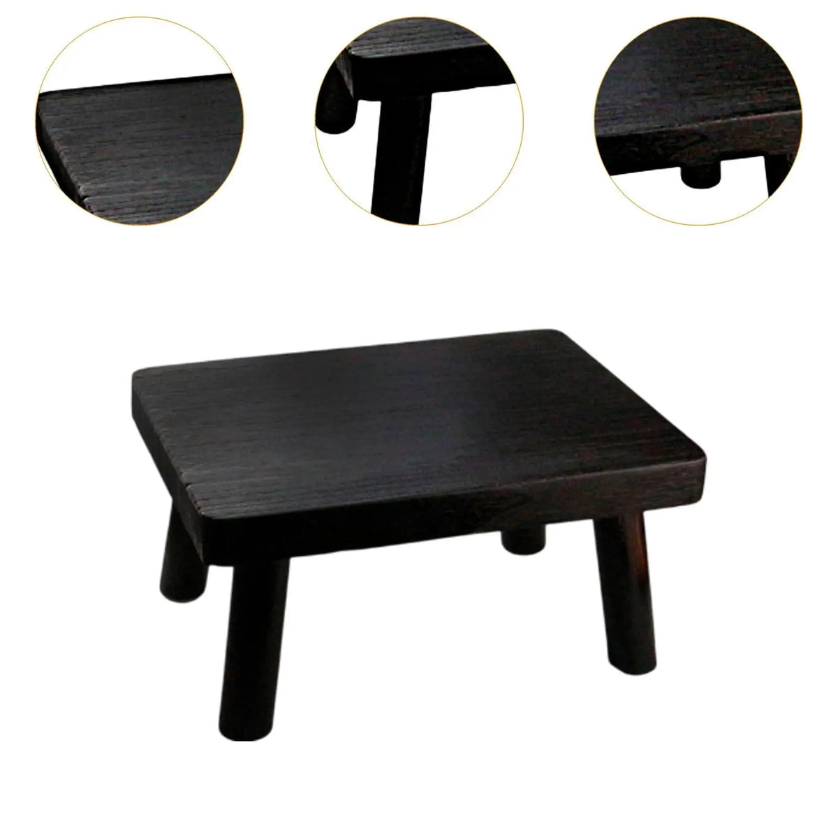 tabouret bois minimaliste marron footstool petite table basse japonais évier cuisine enfants adultes