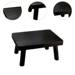 tabouret bois minimaliste marron footstool petite table basse japonais évier cuisine enfants adultes