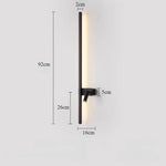 lampe murale moderne appliques led noir blanc minimaliste fixée mur chambre salon entrée