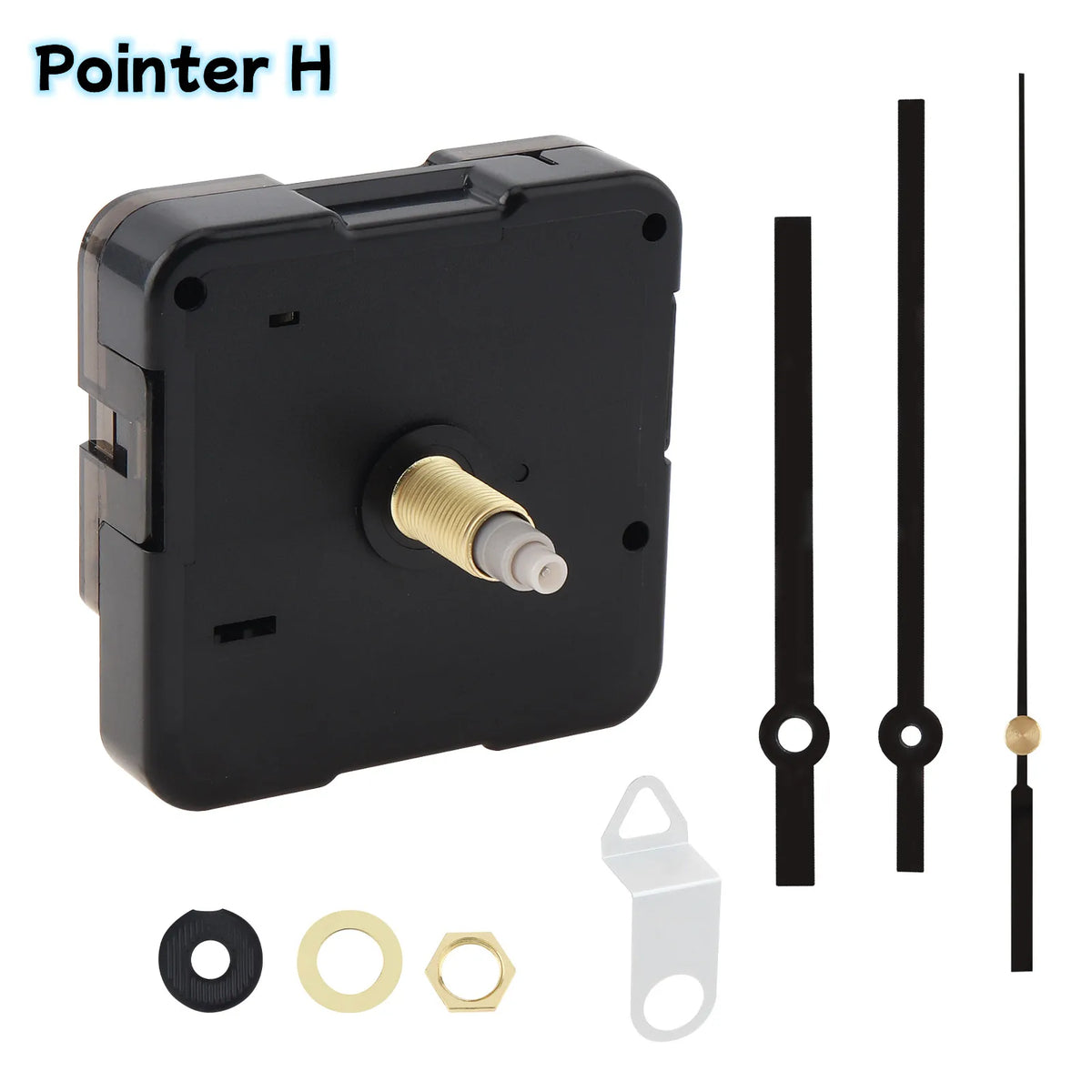 kits horlogers aiguilles quartz noir or vert blanc industriels utilitaires fixations incluses aiguilles heures