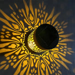 lampe solaire murale noire ornements floraux moderne contemporain