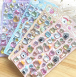 sticker kawaii animaux mignons multicolores adhésifs décoration journaux téléphone loisirs créatifs
