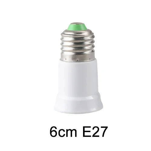 adaptateur culot E27 flexible blanc moderne 6cm 9cm 15cm 20cm 30cm 35cm 60cm