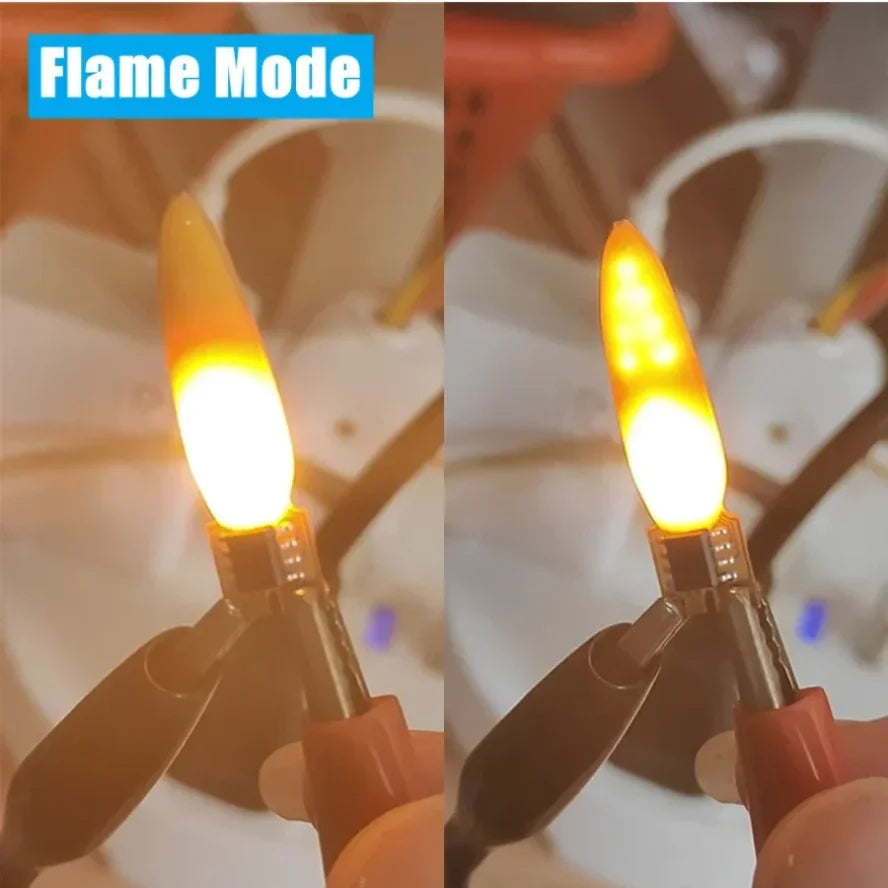 décoration anniversaire bougie flash led jaune moderne 3v adhésif modes