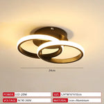 lampe moderne led annulaire noir blanc intensité variable télécommande contemporaine