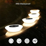 lampe solaire sol contemporaine imperméable led blanc moderne jardinextérieur rechargeable